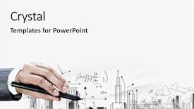  Presentation with hand drawn cartoon of sports - Beautiful slides featuring effiel - close up of businesswoman hand backdrop and a white colored foreground