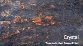  Presentation with sheet metal - Amazing presentation theme having efflorescence - old rusty metal sheet backdrop and a dark gray colored foreground