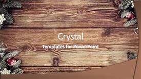  Presentation with events and decoration presentation - Cool new PPT layouts with efflorescence - wooden board with decoration backdrop and a coral colored foreground