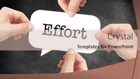  Presentation with effort - Cool new presentation theme with effort written on a speechbubble backdrop and a soft green colored foreground