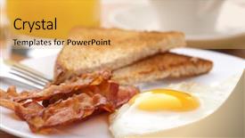  Presentation with bacon - Slide deck enhanced with egg and bacon with toast background and a yellow colored foreground
