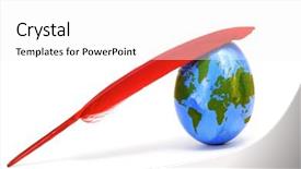  Presentation with world map - PPT layouts consisting of egg decorated with the world background and a white colored foreground