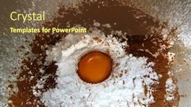  Presentation with cocoa - PPT layouts featuring egg flour and cocoa background and a tawny brown colored foreground