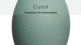  Presentation with egg - Slide deck featuring egg-of-southern-cassowary background and a mint green colored foreground