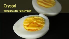  Presentation with egg - Slide set consisting of egg on black background nutrition background and a  colored foreground