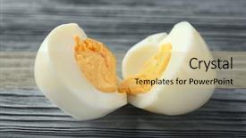  Presentation with sliced fresh papaya on wooden - PPT layouts featuring egg on wooden background nutrition background and a  colored foreground