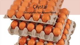  Presentation with packaging - Cool new presentation design with egg packaging isolated backdrop and a red colored foreground