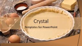  Presentation with baking - Theme featuring egg puff - baking background background and a  colored foreground