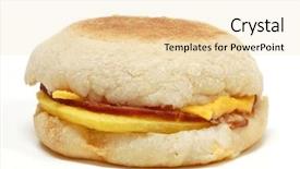  Presentation with bacon - Presentation enhanced with egg whites canadian bacon background and a lemonade colored foreground