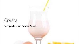  Presentation with spices - Slide set featuring eggnog-with-spices-and-orange background and a white colored foreground