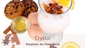  Presentation with spices - Slide deck enhanced with eggnog-with-spices-and-orange background and a lemonade colored foreground