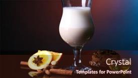  Presentation with spices - Slide deck enhanced with eggnog-with-spices-and-orange background and a wine colored foreground