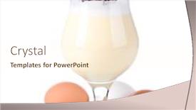  Presentation with spices - Cool new PPT theme with eggnog with spices isolated backdrop and a cream colored foreground