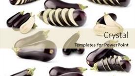  Presentation with eggplant - Colorful presentation enhanced with eggplant-isolated-on-white-background backdrop and a lemonade colored foreground