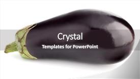  Presentation with scroll paper isolated on white - Theme with eggplant or aubergine vegetable isolated background and a tawny brown colored foreground