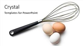  Presentation with eggs egg carton egg box - Amazing slide set having eggs and whisk on white backdrop and a white colored foreground