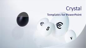  Presentation with new born heathl professionnal - Presentation theme consisting of eggs euro - new unknown currency background and a  colored foreground