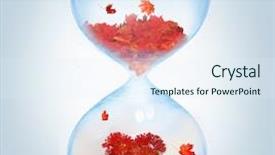  Presentation with season - Presentation theme with eggs fall - autumn season concept design background and a sky blue colored foreground