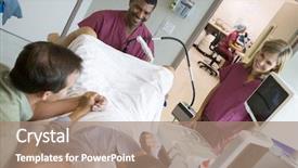  Presentation with ovary - Beautiful presentation theme featuring eggs from ovary using vaginal backdrop and a coral colored foreground