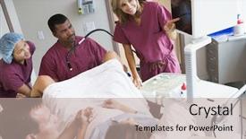  Presentation with ovary - Audience pleasing presentation consisting of eggs from ovary using vaginal backdrop and a mint green colored foreground