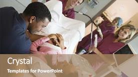  Presentation with ovary - PPT theme consisting of eggs from ovary using vaginal background and a coral colored foreground