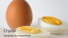  Presentation with nutrition - PPT layouts enhanced with eggs on white background nutrition background and a  colored foreground