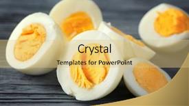  Presentation with sliced fresh papaya on wooden - Cool new slides with eggs on wooden background nutrition backdrop and a yellow colored foreground