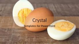  Presentation with wooden christian cross religious concept - Beautiful PPT theme featuring eggs on wooden surface nutrition backdrop and a  colored foreground