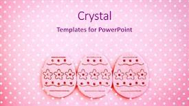  Presentation with easter - PPT layouts having eggs pink on a pinky background and a pink colored foreground