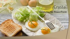  Presentation with salad - Cool new theme with cholesterol - eggs with green salad backdrop and a yellow colored foreground