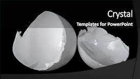  Presentation with shell - Amazing presentation theme having eggshell - egg shell on the black backdrop and a black colored foreground