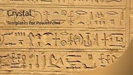  Presentation with sandstone - Presentation consisting of egiptian hieroglyphs carved in sandstone background and a yellow colored foreground