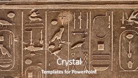  Presentation with sandstone - Amazing PPT layouts having egiptian hieroglyphs carved in sandstone backdrop and a tawny brown colored foreground