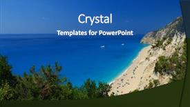  Presentation with turquoise beach - PPT layouts enhanced with egremni beach lefkada island greece large and long beach with turquoise water on the island of lefkada background and a ocean colored foreground