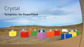  Presentation with abstract art - 