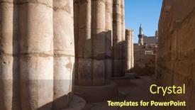  Presentation with architecture mosque - PPT layouts consisting of egypt-ancient-architecture-close-up background and a tawny brown colored foreground