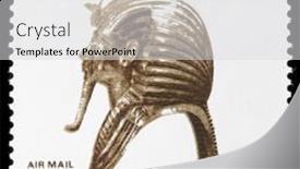  Presentation with stamp - Amazing PPT layouts having egypt-circa-1993-stamp-printed backdrop and a light gray colored foreground