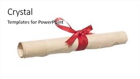  Presentation with private confidential document stamp red - Slides having egypt papyrus - document with red ribbon isolated background and a white colored foreground