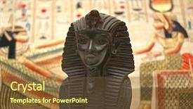  Presentation with history papyrus - Theme having egypt papyrus - figure of sphynx and background background and a tawny brown colored foreground