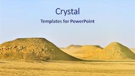  Presentation with egypt - PPT layouts consisting of egypt-the-nubian-desert background and a sky blue colored foreground