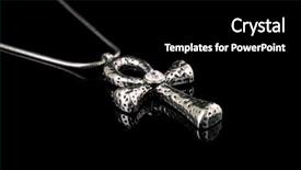  Presentation with black cross - PPT layouts with japanese - man with finger point up background and a white colored foreground