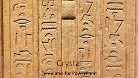  Presentation with sandstone - Amazing presentation theme having hieroglyphics - egyptian hieroglyphs carved in sandstone backdrop and a coral colored foreground
