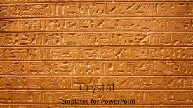  Presentation with egyptian - Colorful theme enhanced with egyptian-hieroglyphs-on-the-wall backdrop and a gold colored foreground