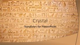  Presentation with egyptian - PPT theme featuring egyptian-hieroglyphs-on-the-wall background and a coral colored foreground