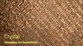  Presentation with egyptian - Presentation with egyptian-hieroglyphs-on-the-wall background and a tawny brown colored foreground