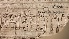  Presentation with karnak - Cool new PPT theme with egyptian hieroglyphs pattern from karnak backdrop and a coral colored foreground