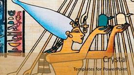  Presentation with history papyrus - Amazing PPT theme having egyptian history concept with papyrus backdrop and a gold colored foreground