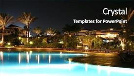  Presentation with egyptian - Cool new presentation with egyptian hotel in the night backdrop and a black colored foreground