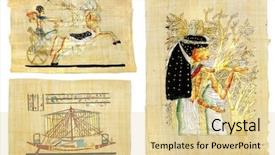  Presentation with papyrus - Presentation with egyptian papyrus set background and a blonde colored foreground