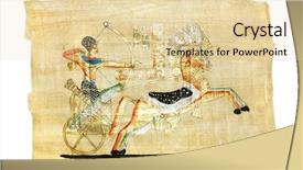  Presentation with papyrus - Presentation design having view of morning glory pool in yellowstone national park idaho montana wyoming usa background and a yellow colored foreground